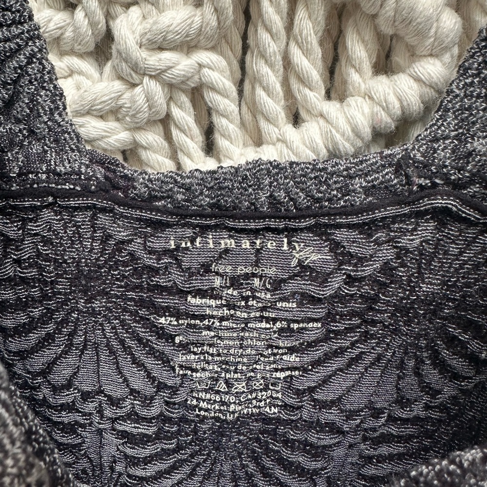Textured Black Tank - Picture 2 of 3